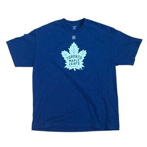 Reebok Toronto Maple Leafs Shirt Marner #16 NHL Fan T-Shirt XL Blue 100% Cotton